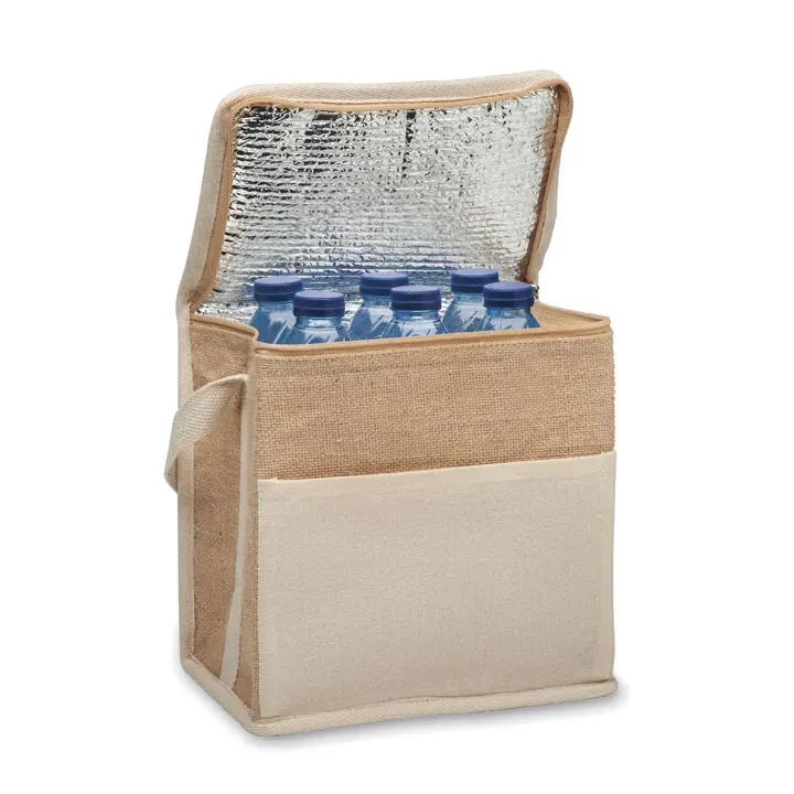 Jute and canvas cooler bag 3L - MO2503 (MOCN#13)